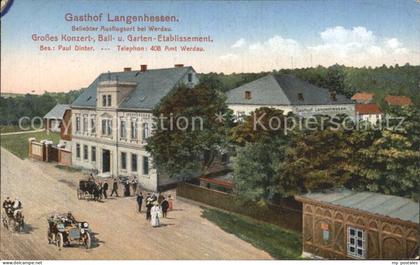 Werdau Sachsen Gasthof Langenhessen