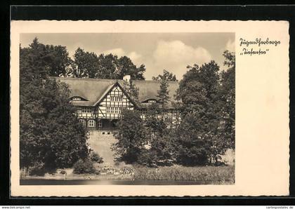 AK Tiefensee b. Werneuchen, Seeseite der Jugendherberge