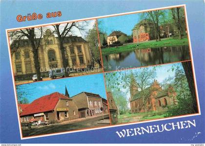 Werneuchen Postamt mit Paddenpuhl Schreibwaren Elsholz Ev Kirche