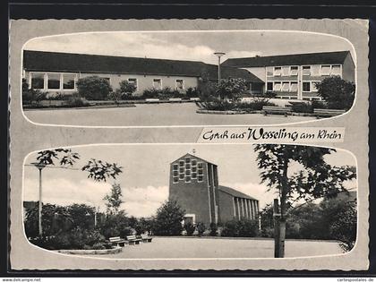 AK Wesseling am Rhein, Kirche, Gebäudeansicht