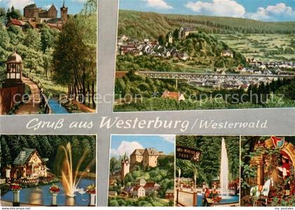 Westerburg Westerwald Stadtpanorama Bruecke Schloss Maerchenpark