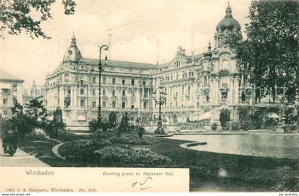 Wiesbaden Bowling green mit Nassauer Hof