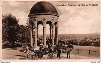 Wiesbaden, Nerotempel mit Blick auf Wiesbaden, 1929