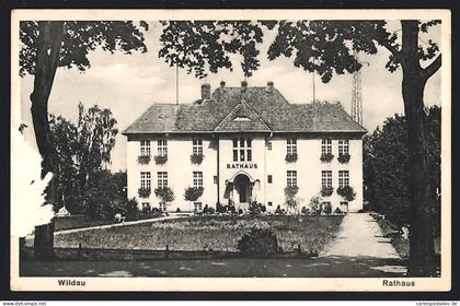 AK Wildau / Teltow, Rathaus mit Vorplatz
