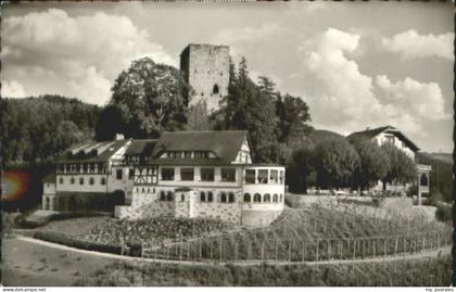 Windeck Sieg Ruine Alt-Windeck bei Buehl Sanatorium x 1961