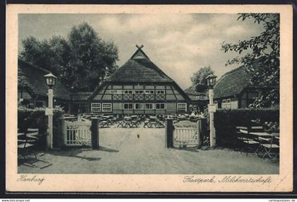AK Hamburg-Winterhude, Restaurant im Stadtpark