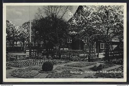 AK Hamburg-Winterhude, Stadtpark, Gasthaus Milchwirtschaft