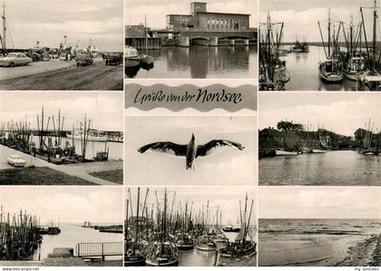 Harlesiel Wittmund Faehrbahnhof Schleuse Fischerhafen Teilansichten