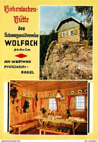 Wolfach Hohenlochenhuette des Schwarzwaldvereins Wolfach am Westweg Pforzheim Ba