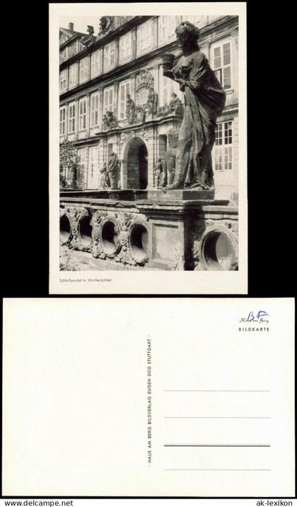 Ansichtskarte Wolfenbüttel Schloßportal in Wolfenbüttel 1960