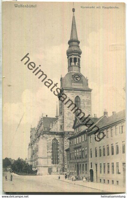 Wolfenbüttel - Kornmarkt mit Hauptkirche - Verlag Knackstedt & Näther Hamburg