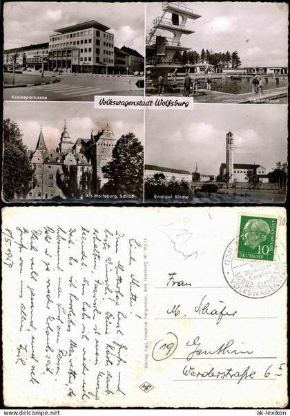 Ansichtskarte Wolfsburg Mehrbildkarte 1965