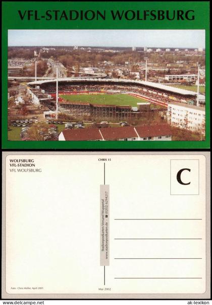 Ansichtskarte Wolfsburg VFL-STADION WOLFSBURG Football Stadium 2001/2002