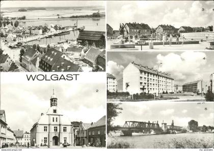 Wolgast Rathaus Hafen Peene Bruecke