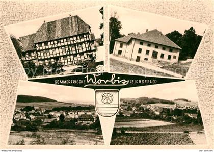 Worbis Sommerfrische Teilansichten Fachwerkhaus Landschaftspanorama