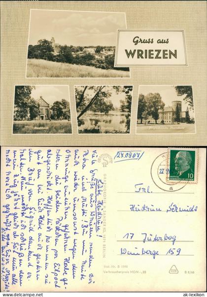 Ansichtskarte Wriezen (Oder) Mehrbild Stadtansichten 1966