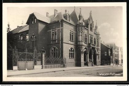 AK Würselen, Strassenpartie mit Rathaus