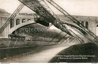 Wuppertal Schwebebahn Wuppertal Barmen Elberfeld Vohwinkel Sonnborner Bruecke