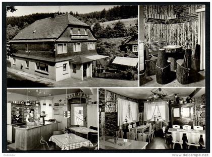 7578 - alte Foto MBK Ansichtskarte - Wurzbach Gaststätte Heinrichshütte  Innenansicht - TOP