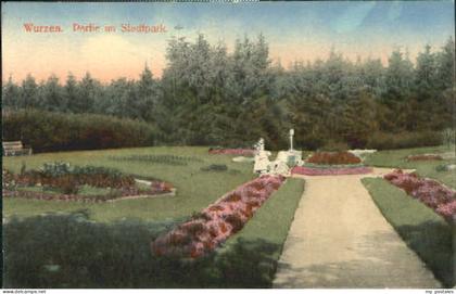 Wurzen Sachsen Wurzen Park ungelaufen ca. 1910