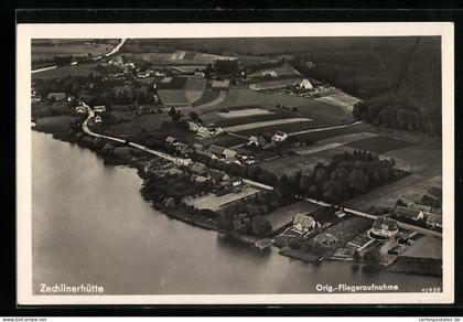 AK Zechlinerhütte, Gesamtansicht, Fliegeraufnahme