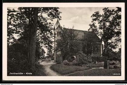 AK Zechlinerhütte, Kirche mit Friedhof