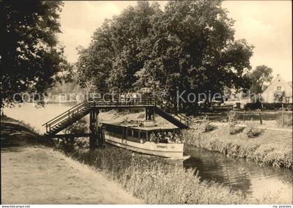 Zechlin  Rheinsberg Ostprignitz-Ruppin Brandenburg Bruecke Dampfer