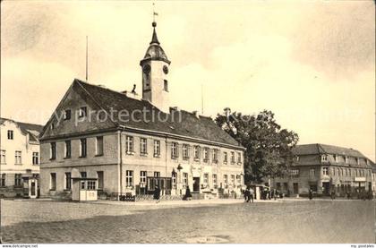 Zehdenick Marktplatz mit Rathaus