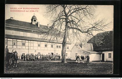 AK Nennigmühle bei Zöblitz, Burschenheim Nennigmühle