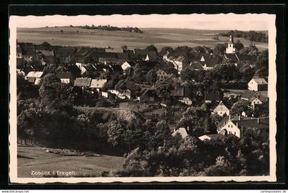 AK Zöblitz /Erzgebirge, Ortsansicht aus der Vogelschau