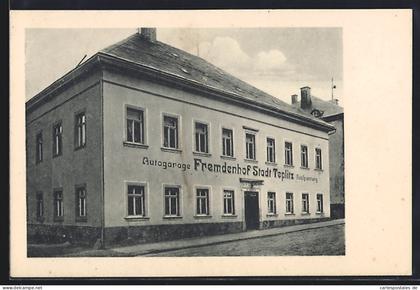 AK Zöblitz, Hotel zum Schwarzen Bären