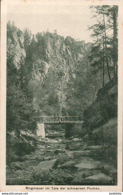 E9483 - Zöblitz  Ringmauer Schwarze Pockau - Verlag Paul Knäbchen