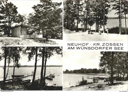 Neuhof Zossen Bungalow Uferpartie am Wuensdorfer See Steg