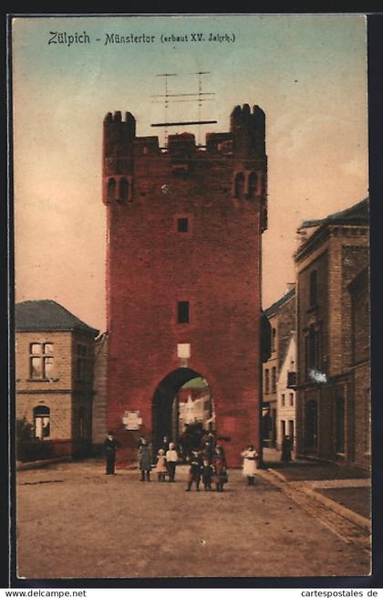 AK Zülpich, Blick auf das Münstertor