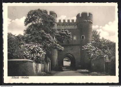 AK Zülpich, Weiertor im Frühling