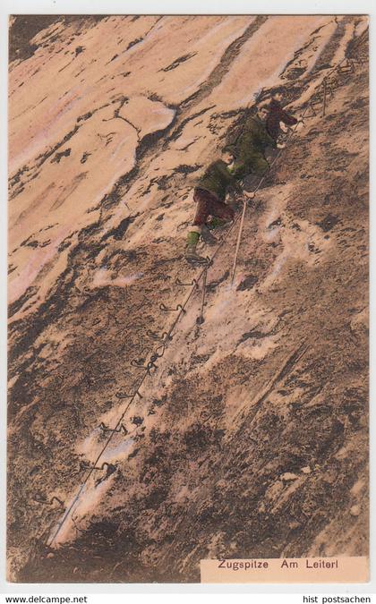 (98893) AK Zugspitze, Am Leiterl, 1906