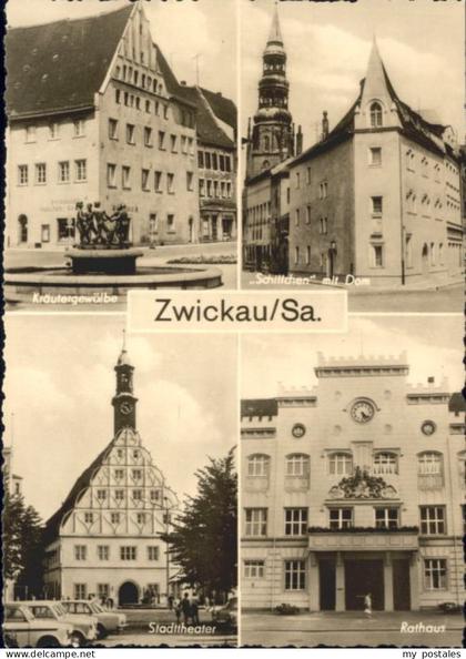 Zwickau Sachsen Zwickau Kraeutergewoelbe Dom Theater Rathaus *