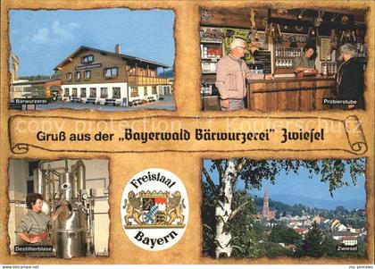 Zwiesel Niederbayern Bayerwald Baerwurzerei Probierstube Destillierblase Zwiesel