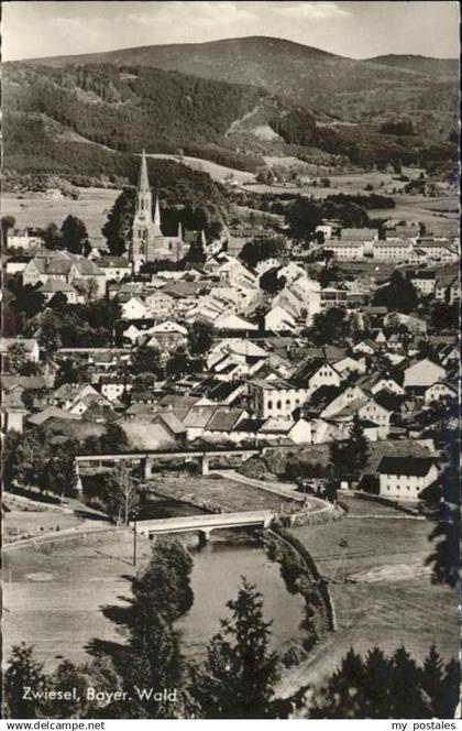 Zwiesel Niederbayern Zwiesel Bruecke Kirche