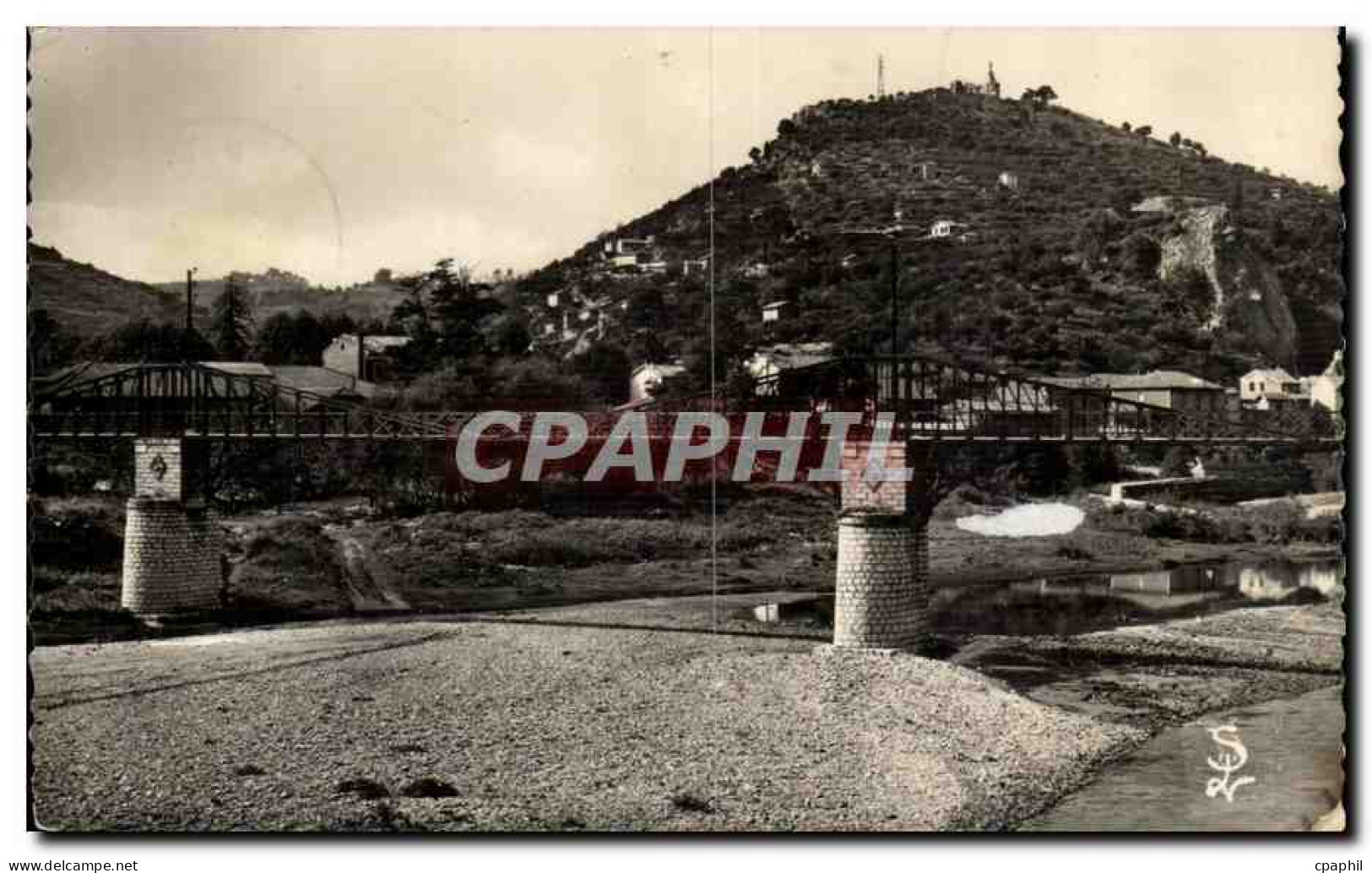 Ales CPA Passerelle sur le Gardon