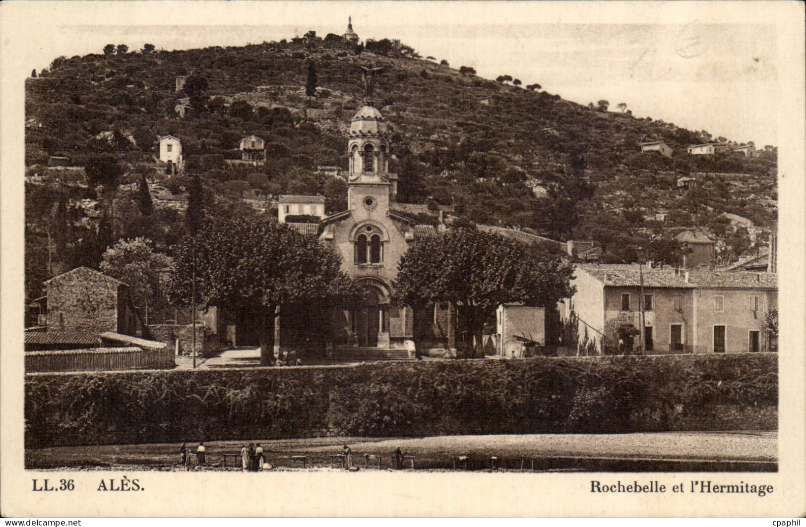 Ales CPA Rochebelle et l'hermitage