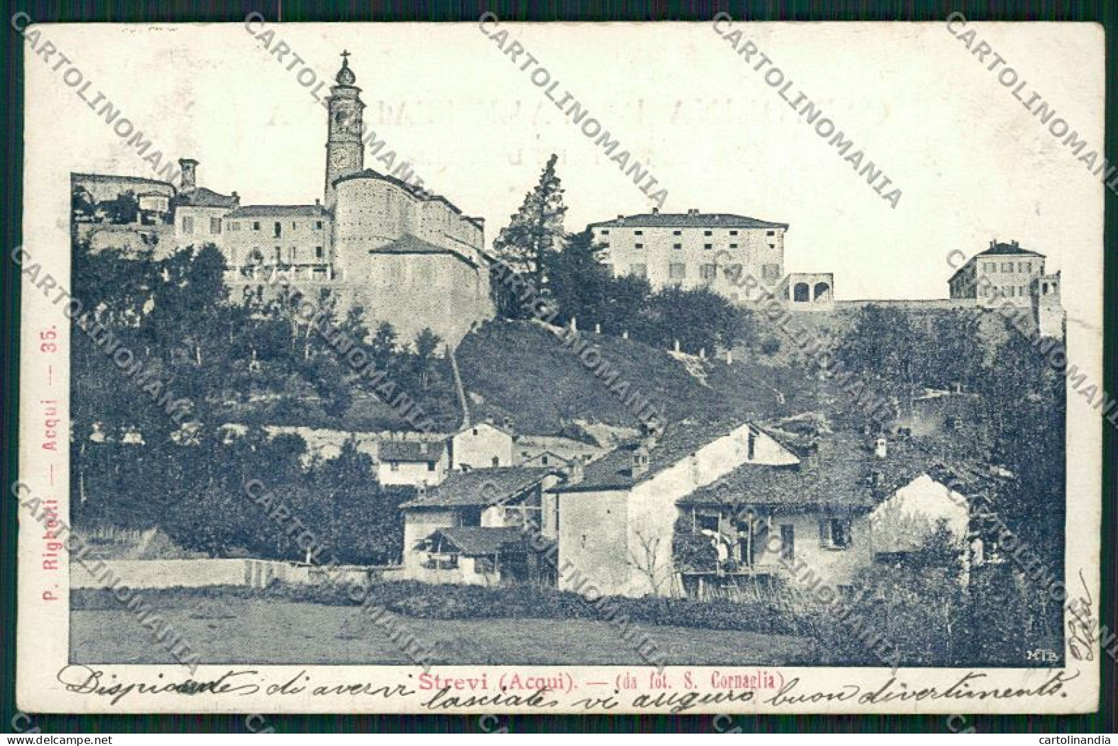 Alessandria Strevi cartolina QQ6936