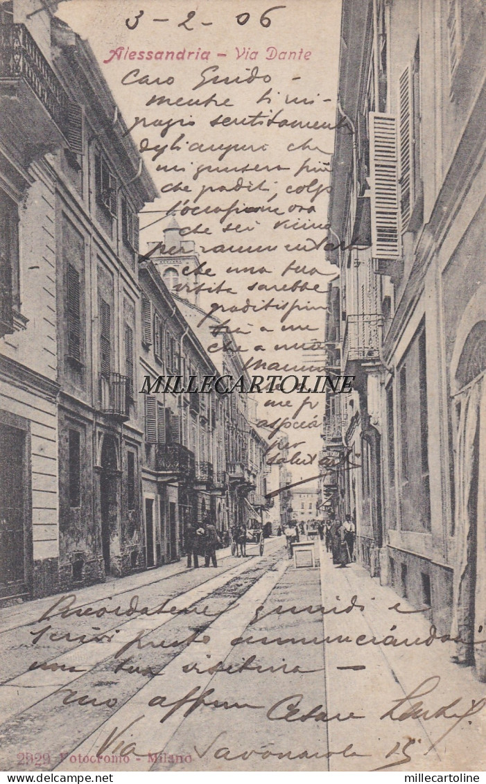 ALESSANDRIA:  Via Dante     1906