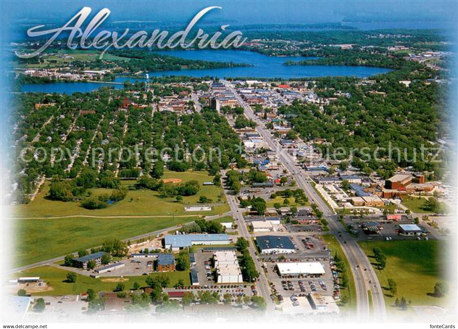 Alexandria Minnesota Aerial view