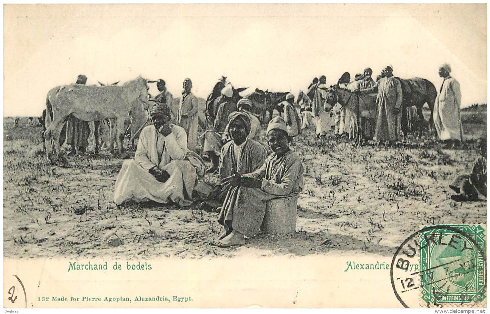 ALEXANDRIE      MARCHAND DE BODETS       CACHET    TIMBRE