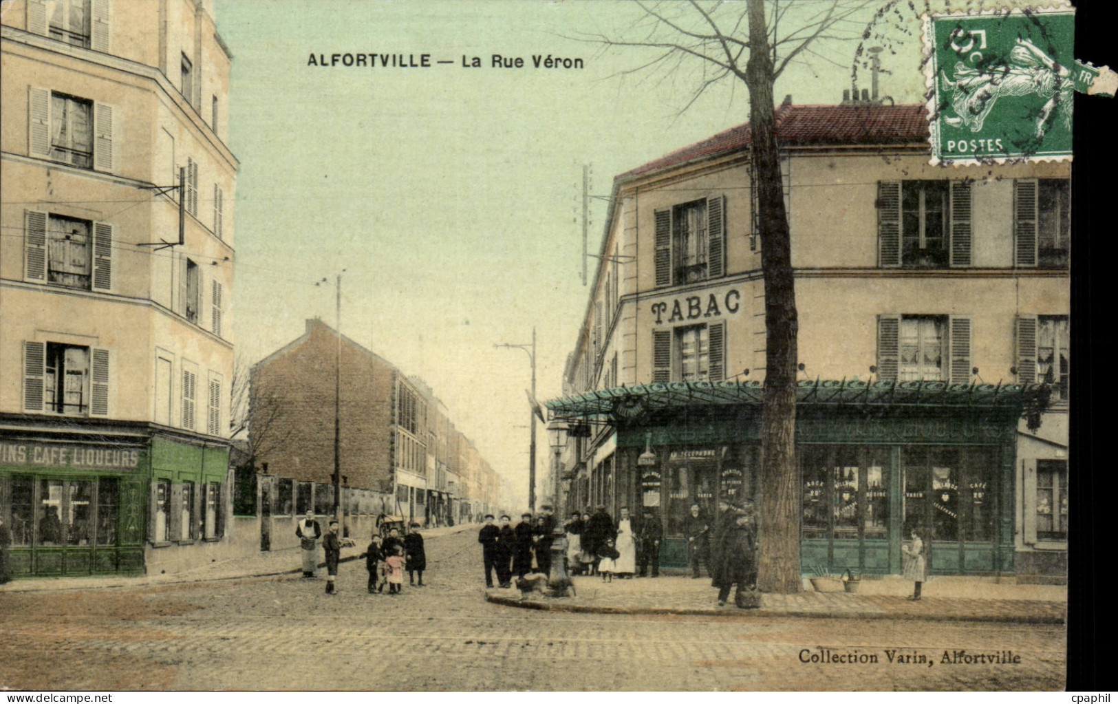 Alfortville CPA La rue Veron (tabac)