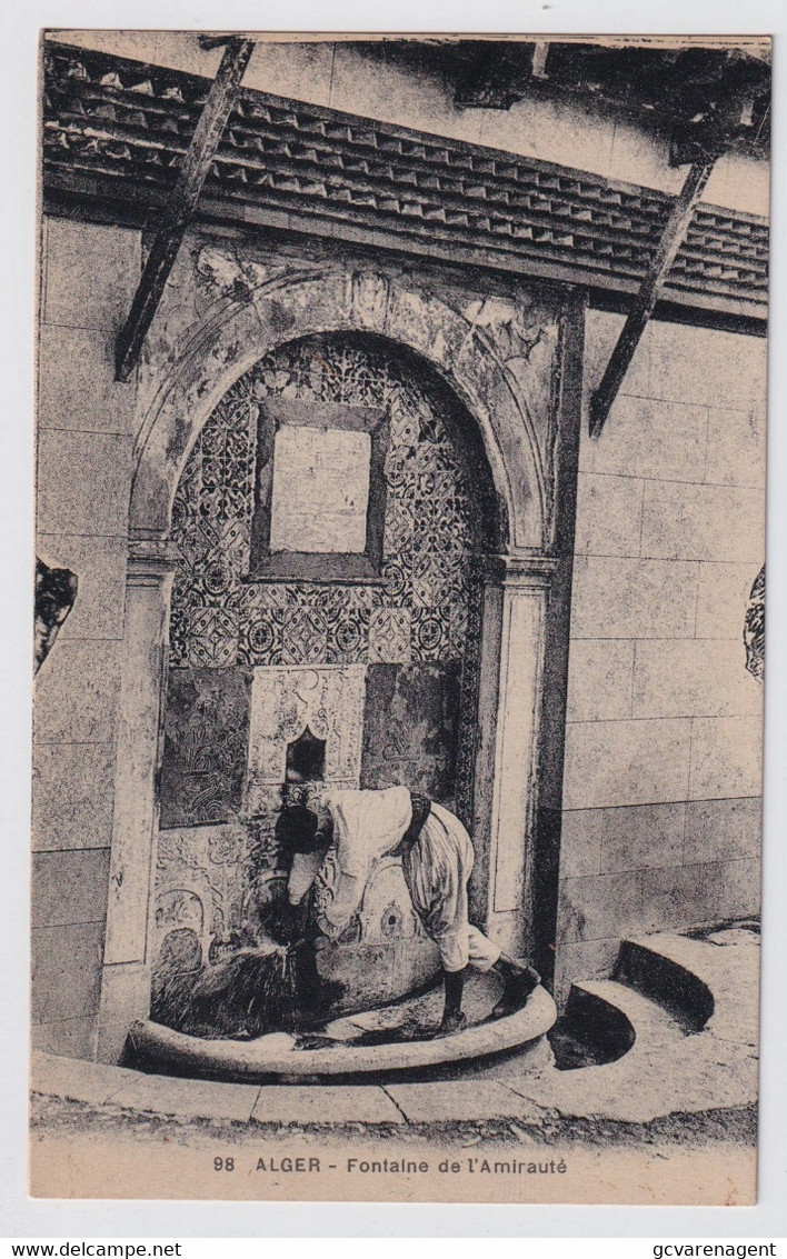 ALGER  FONTAINE DE L'AMIRAUTE