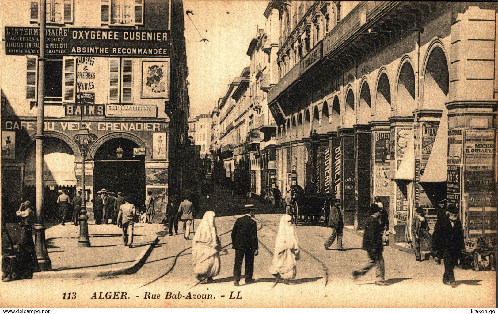 ALGERIA - ALGER - Rue Bab-Azoun - VG - #039