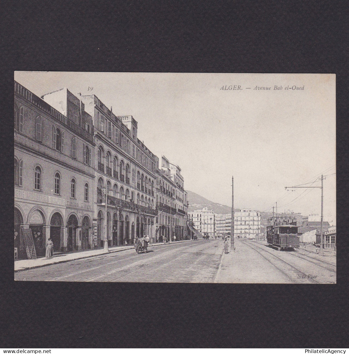 ALGERIA, Postcard, Algiers, Avenue Bab el-Oued, Unused