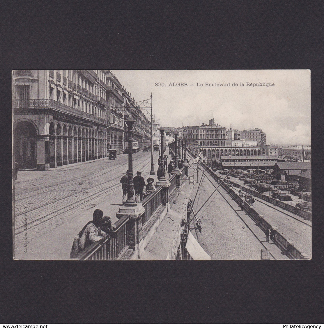 ALGERIA, Postcard, Algiers le boulevard de la Republique, Unused